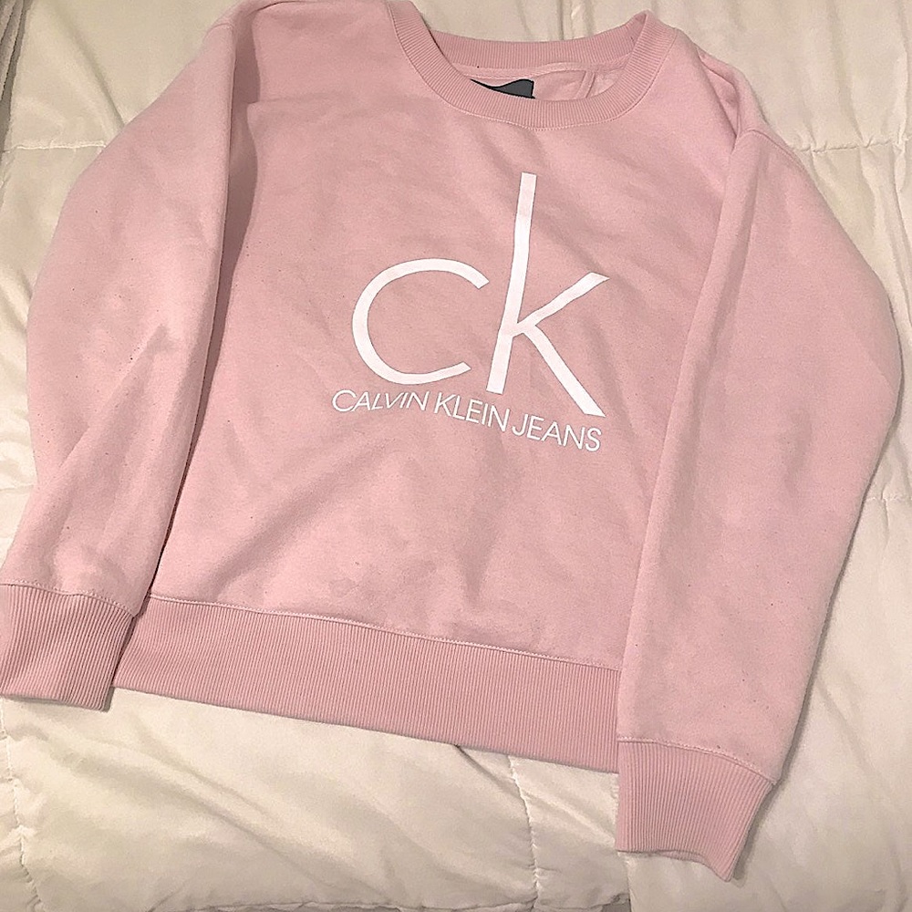 Pink calvin Klein sweatshirt